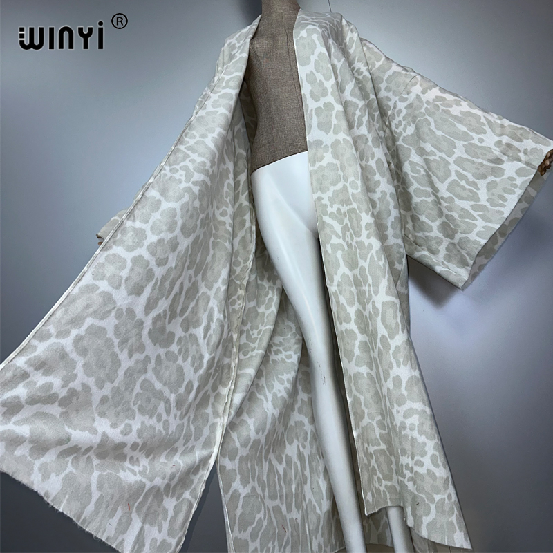 WINYI winter Leopard cardigan  – Street Fashion Kimono Bewertung und Preis