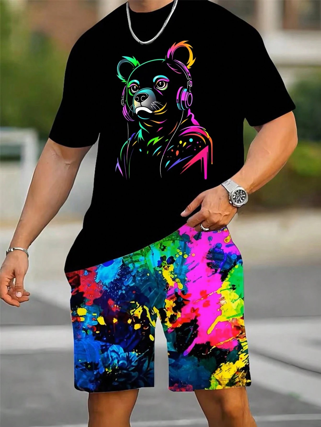 2026 Summer New Men's Short-Sl – Street Fashion For 2026 Bewertung und Preis