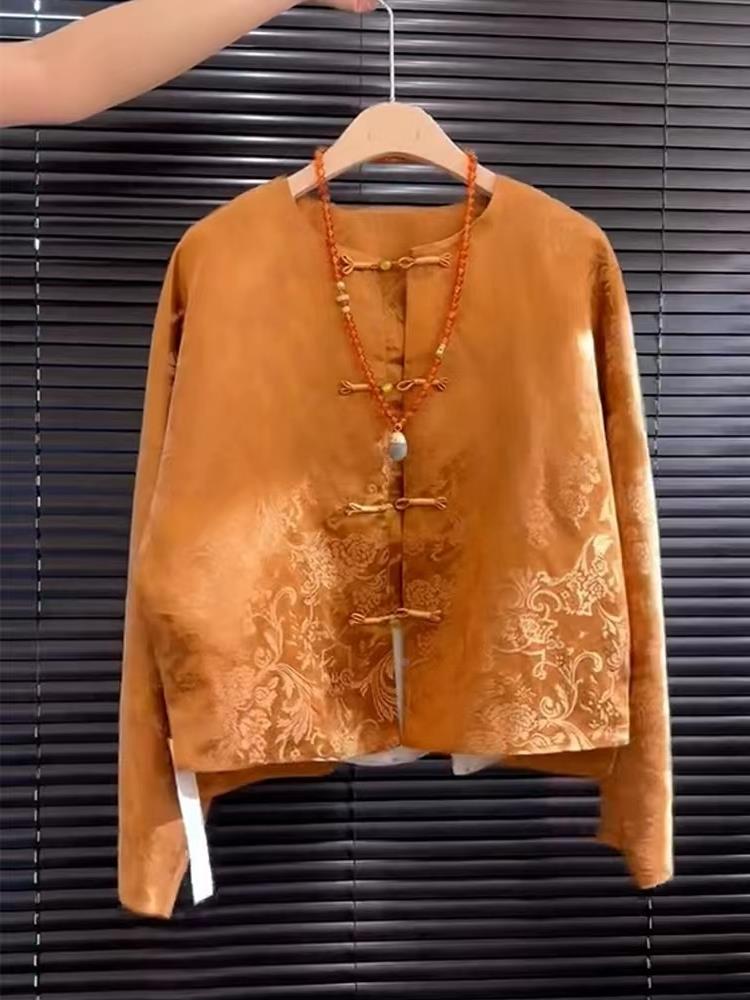 New High-End Satin Orange Flor – Street Fashion Youtube Bewertung und Preis