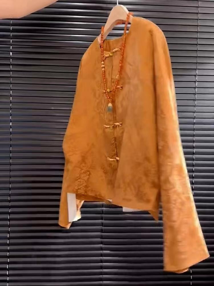 New High-End Satin Orange Flor – Street Fashion Youtube Bewertung und Preis