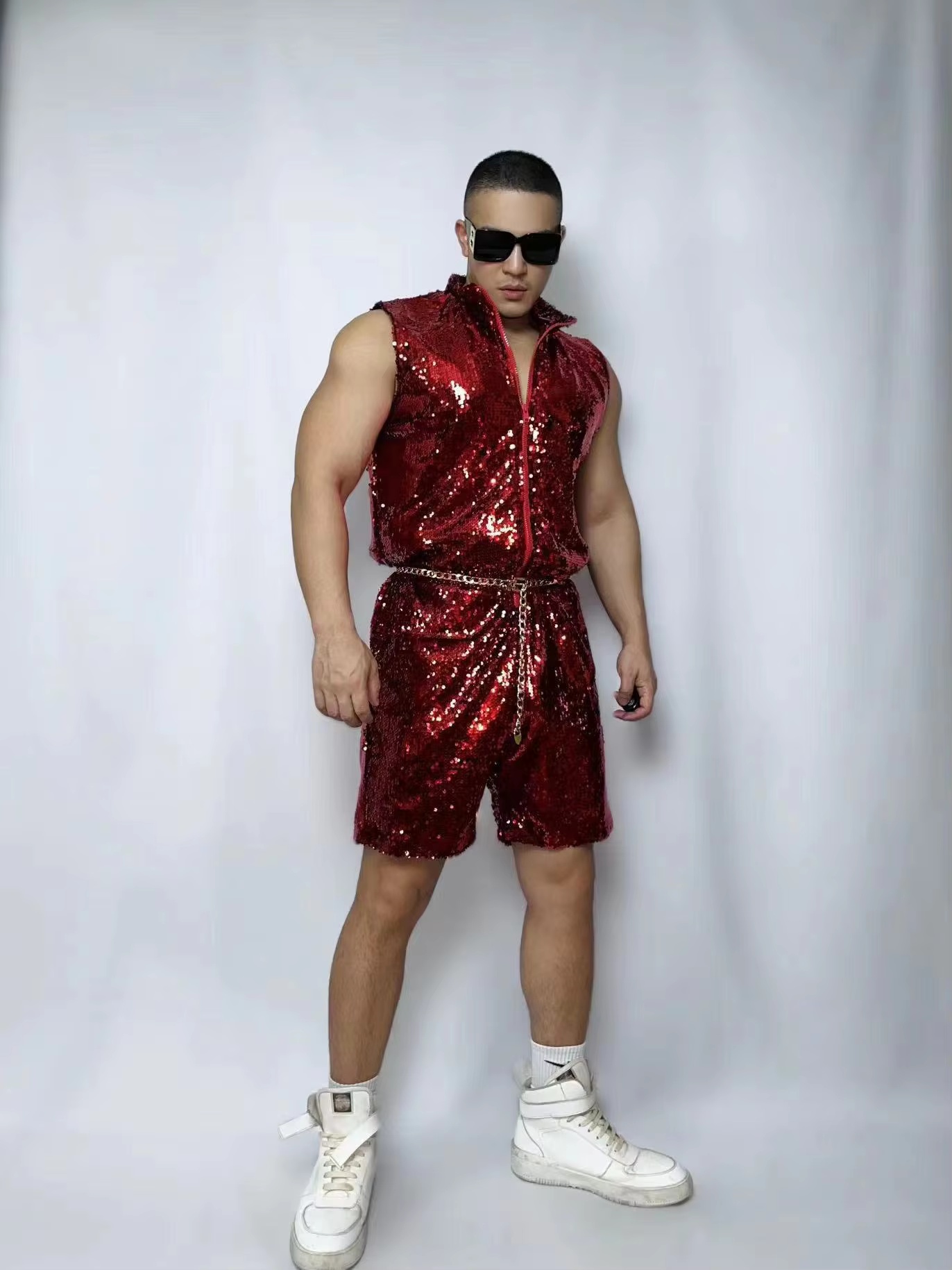 Fashion Red Glitter Sequins Ju – Street Fashion Show Bewertung und Preis