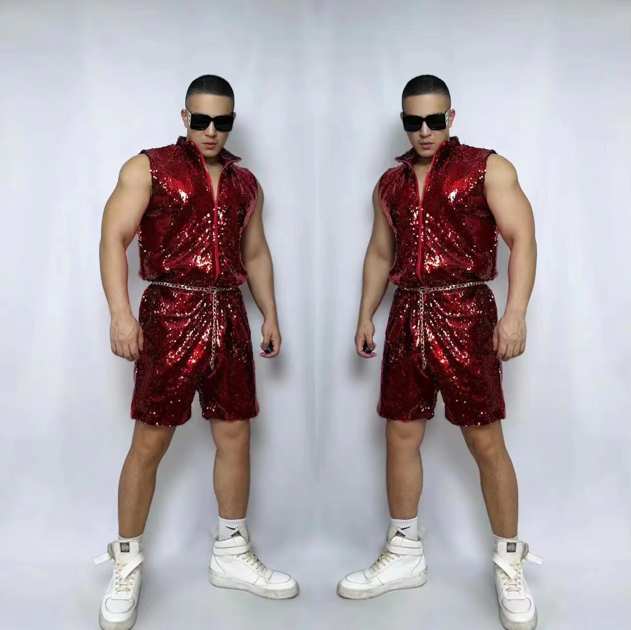Fashion Red Glitter Sequins Ju – Street Fashion Show Bewertung und Preis
