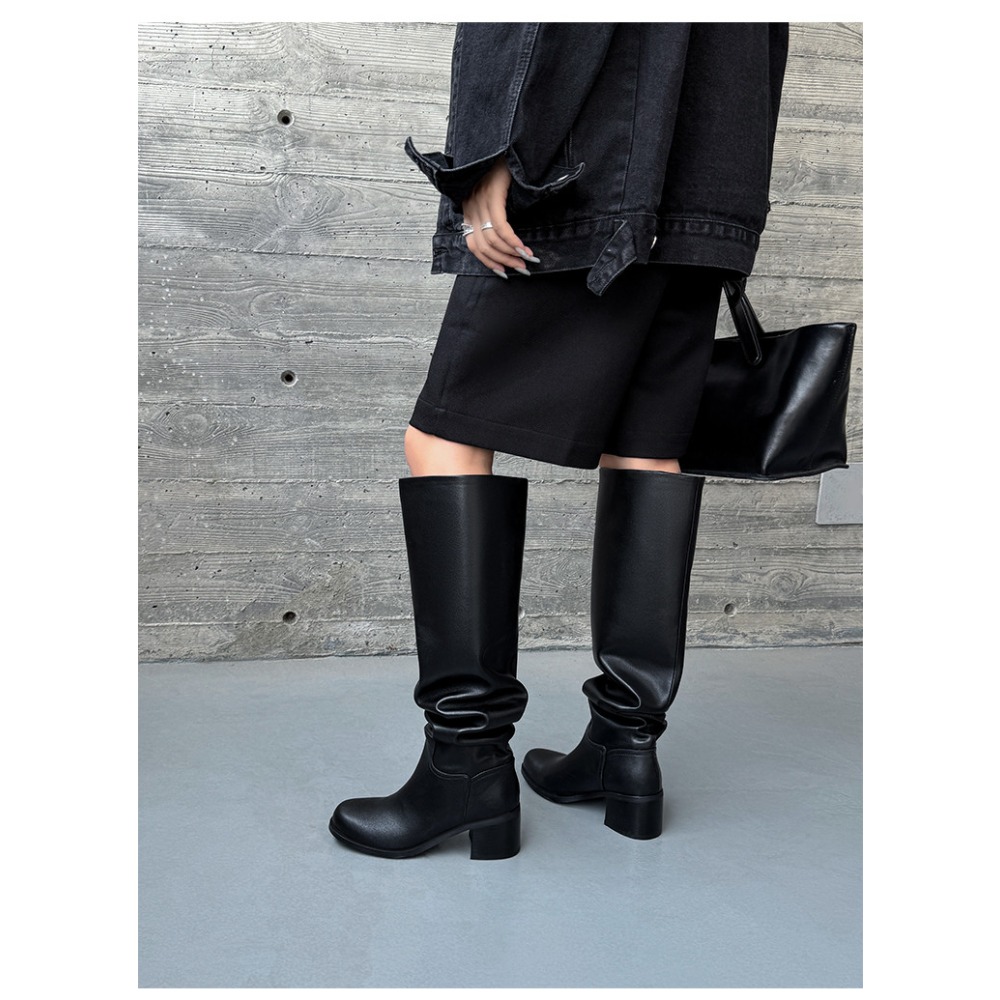 Knee High Heels Women Boots Le – Street Fashion Designer Bewertung und Preis