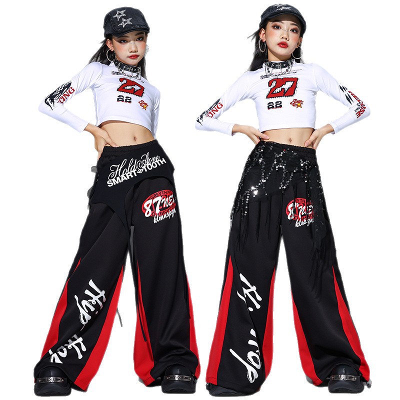 2025 Jazz Dance Clothes Girls  – Street Fashion Kpop Bewertung und Preis